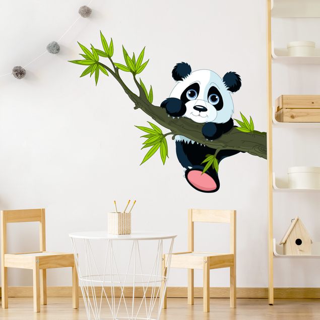 Panda stickers for walls Climbing panda