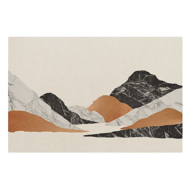 Art posters Landscape In Marble And Copper II