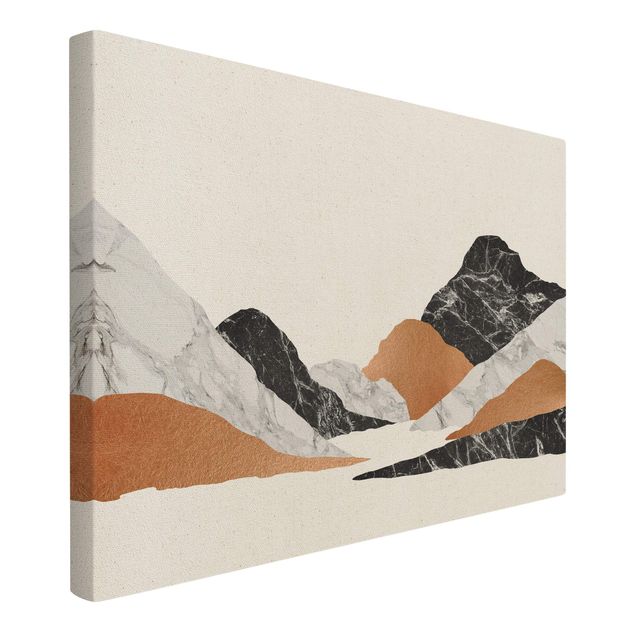Canvas prints art print Landscape In Marble And Copper II
