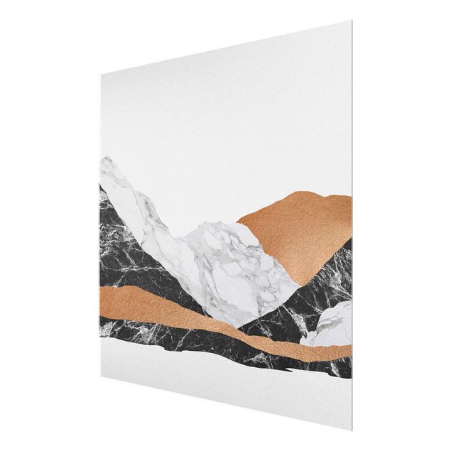 Canvas art Landscape In Marble And Copper