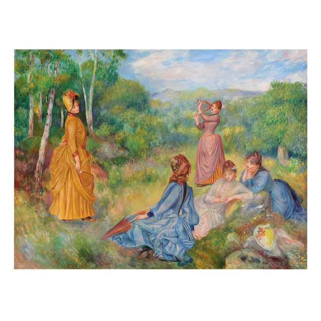 Prints trees Auguste Renoir - Young Ladies Playing Badminton