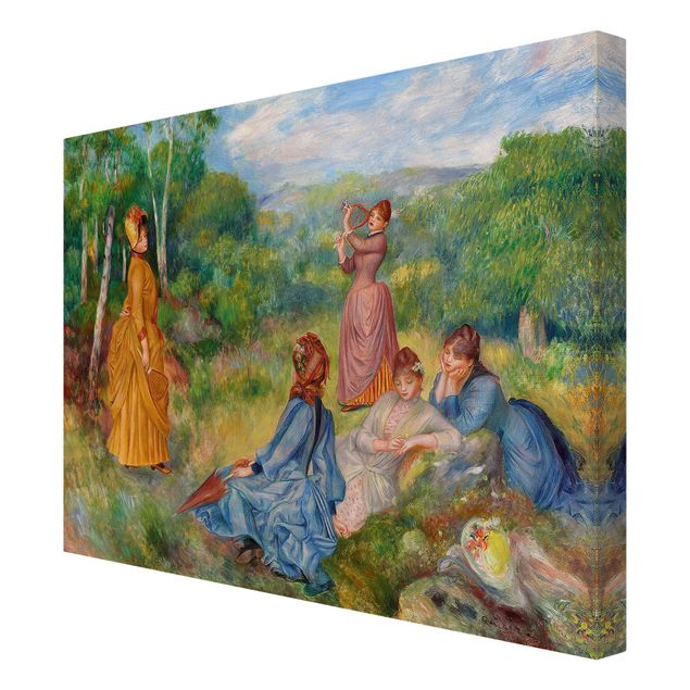 Canvas art Auguste Renoir - Young Ladies Playing Badminton