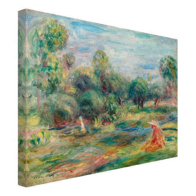 Landscape canvas prints Auguste Renoir - Landscape At Cagnes
