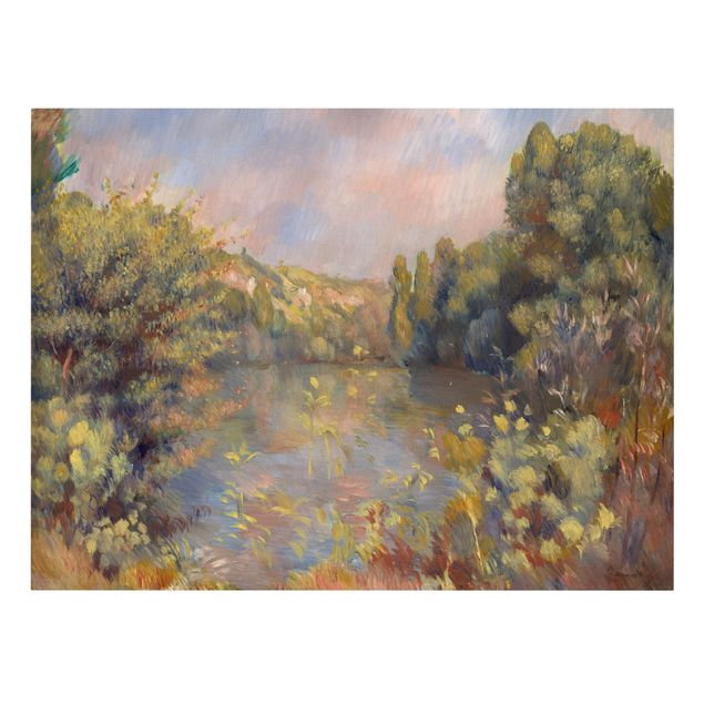 Trees on canvas Auguste Renoir - Lakeside Landscape