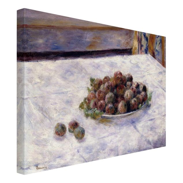 Art prints Auguste Renoir - Still Life, A Plate Of Plums