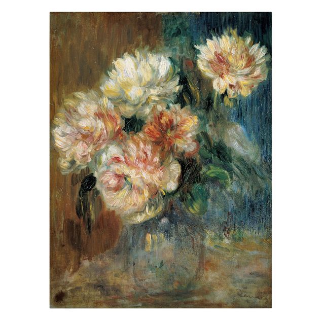 Art prints Auguste Renoir - Vase of Peonies