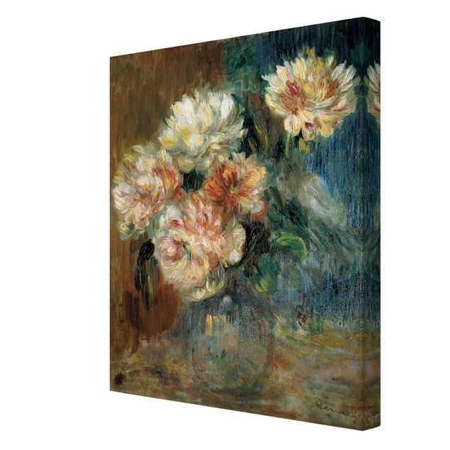 Canvas art Auguste Renoir - Vase of Peonies