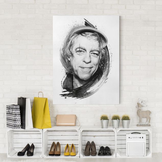 Modern art prints Bob Geldof - Strassenkoeter - Viva Con Agua