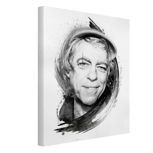 Portrait canvas prints Bob Geldof - Strassenkoeter - Viva Con Agua