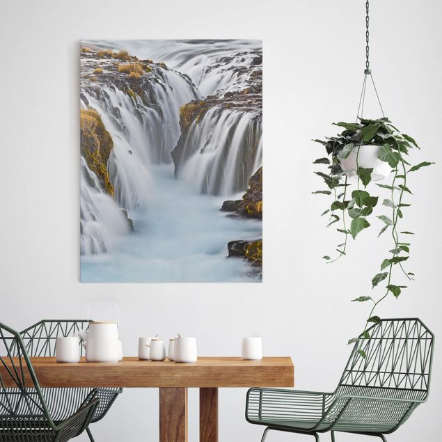 Landscape canvas prints Brúarfoss Waterfall In Iceland