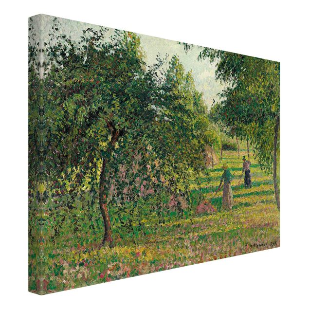 Art style post impressionism Camille Pissarro - Apple Trees And Tedders, Eragny