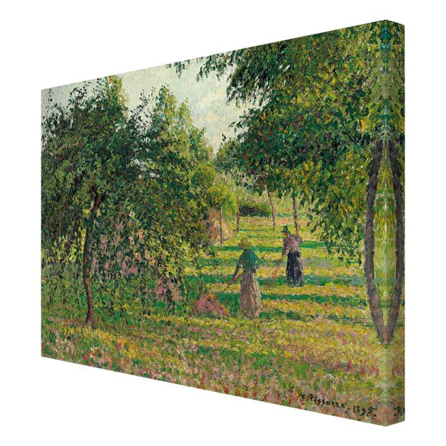 Landscape canvas prints Camille Pissarro - Apple Trees And Tedders, Eragny