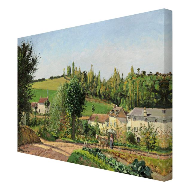Prints landscape Camille Pissarro - Hamlet In The SurRolling Hillss Of Pontoise