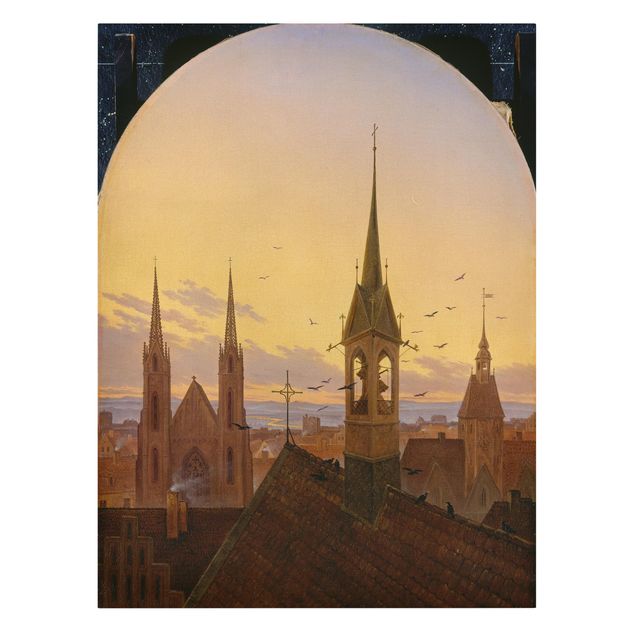 Canvas prints art print Carl Gustav Carus - Early Ringing