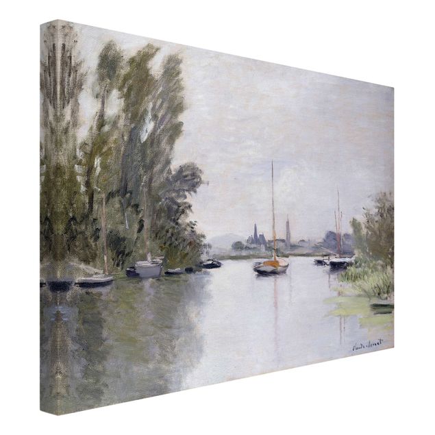 Landscape canvas prints Claude Monet - Argenteuil Seen From The Small Arm Of The Seine
