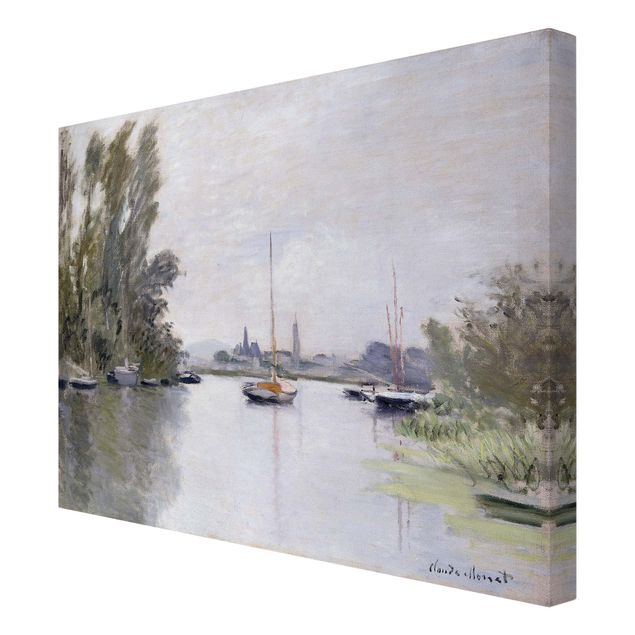 Canvas prints art print Claude Monet - Argenteuil Seen From The Small Arm Of The Seine