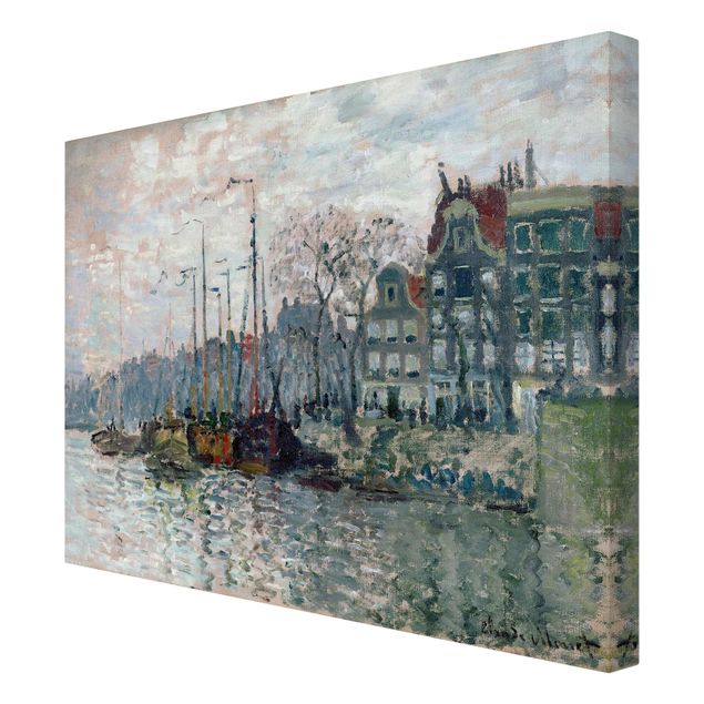 Modern art prints Claude Monet - View Of The Prins Hendrikkade And The Kromme Waal In Amsterdam