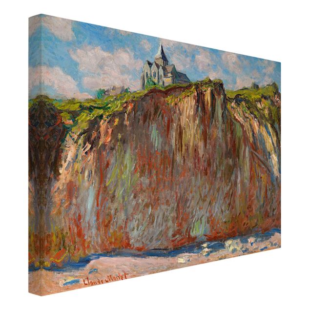Landscape canvas prints Claude Monet - The Church Of Varengeville In The Morning Light