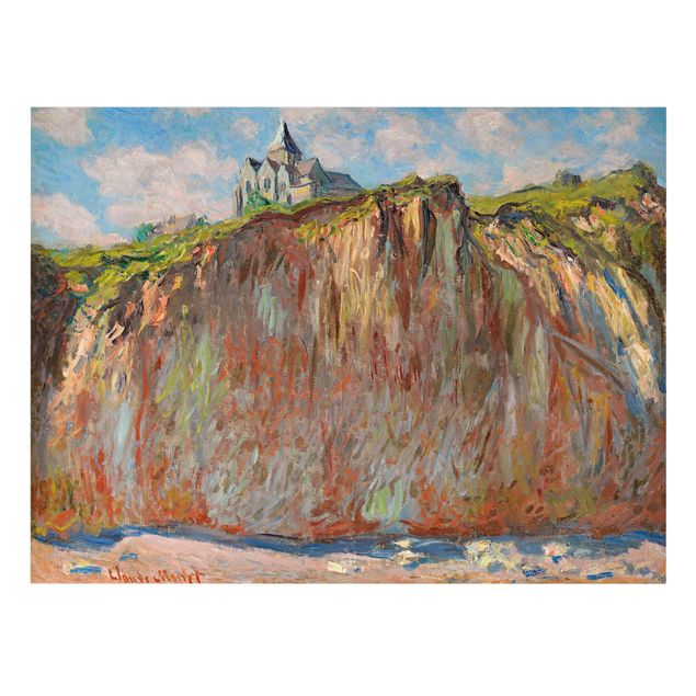Beach canvas art Claude Monet - The Church Of Varengeville In The Morning Light