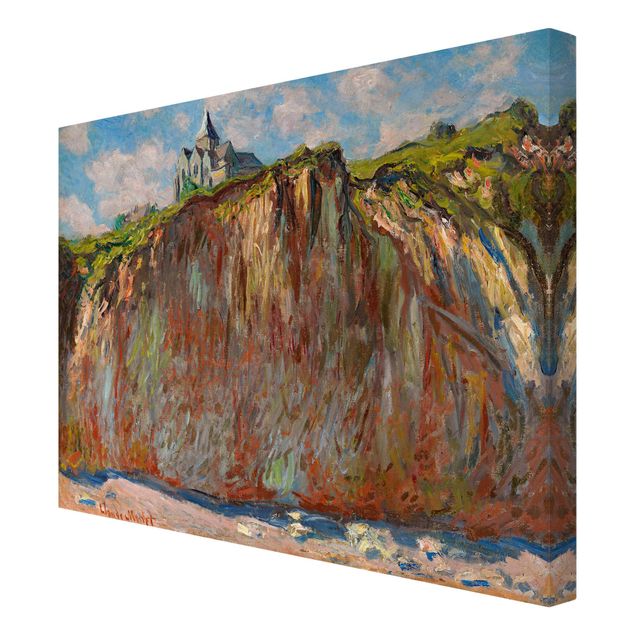 Mountain art prints Claude Monet - The Church Of Varengeville In The Morning Light