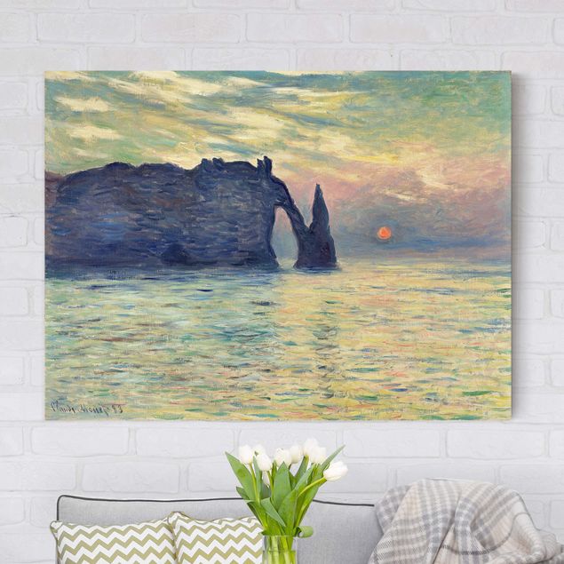 Kitchen Claude Monet - The Cliff, Étretat, Sunset