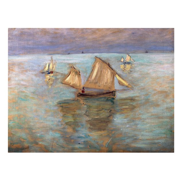 Prints landscape Claude Monet - Fishing Boats Near Pourville