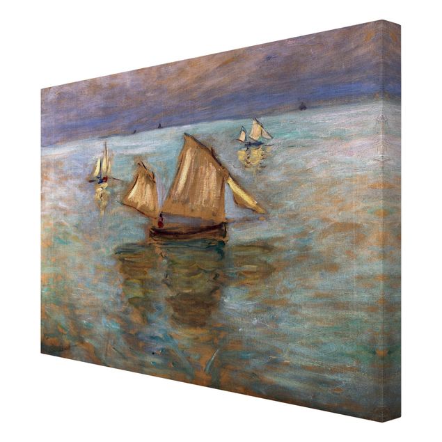Beach prints Claude Monet - Fishing Boats Near Pourville