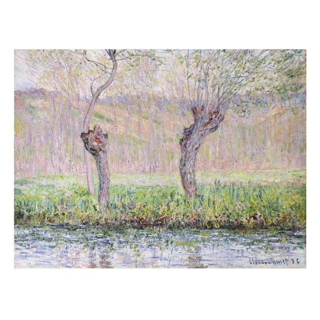 Trees on canvas Claude Monet - Willow Trees Spring