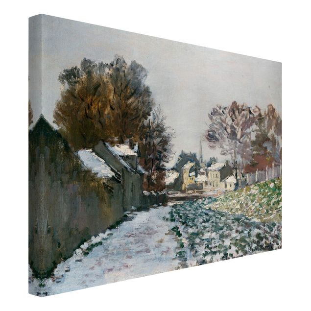 Prints landscape Claude Monet - Snow At Argenteuil