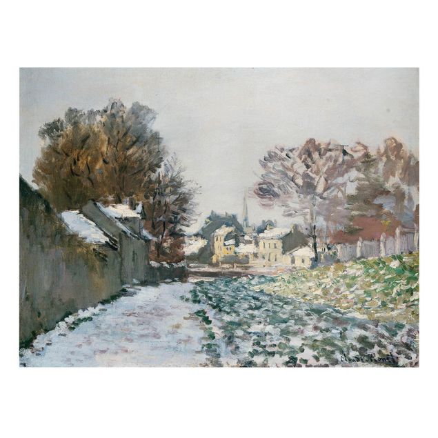 Art prints Claude Monet - Snow At Argenteuil