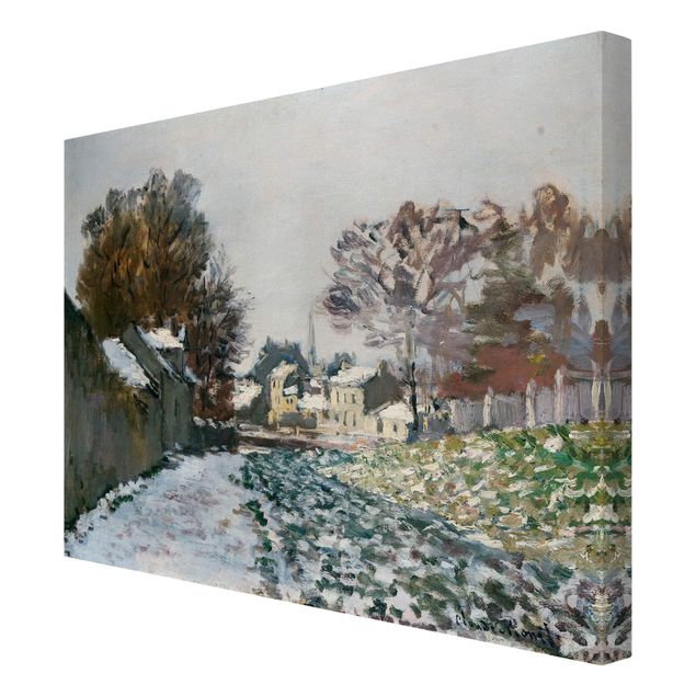 Canvas art Claude Monet - Snow At Argenteuil