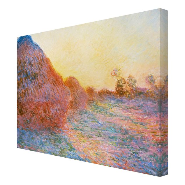 Canvas art Claude Monet - Haystack In Sunlight