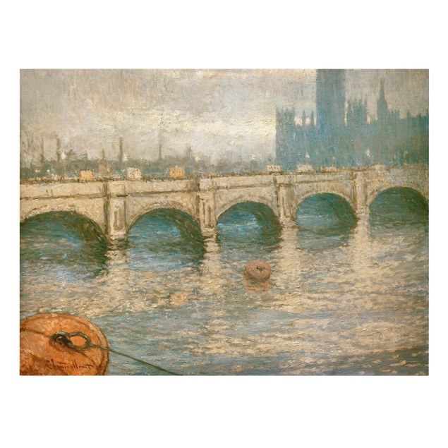 Canvas prints London Claude Monet - Thames Bridge And Parliament Building In London