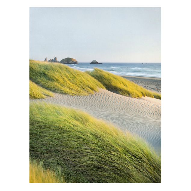 Mountain prints Dunes And Grasses At The Sea