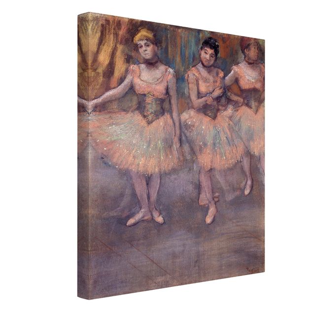 Wall art ballerina Edgar Degas - Three Dancers before Exercise