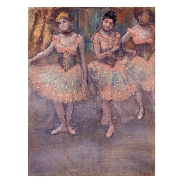 Art prints Edgar Degas - Three Dancers before Exercise