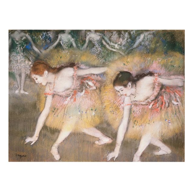 Art prints Edgar Degas - Dancers Bending Down