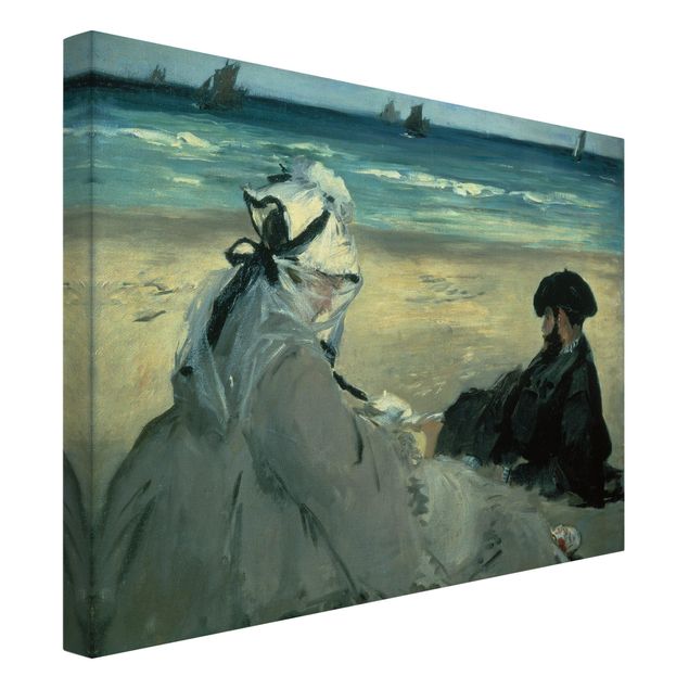 Landscape canvas prints Edouard Manet - On The Beach