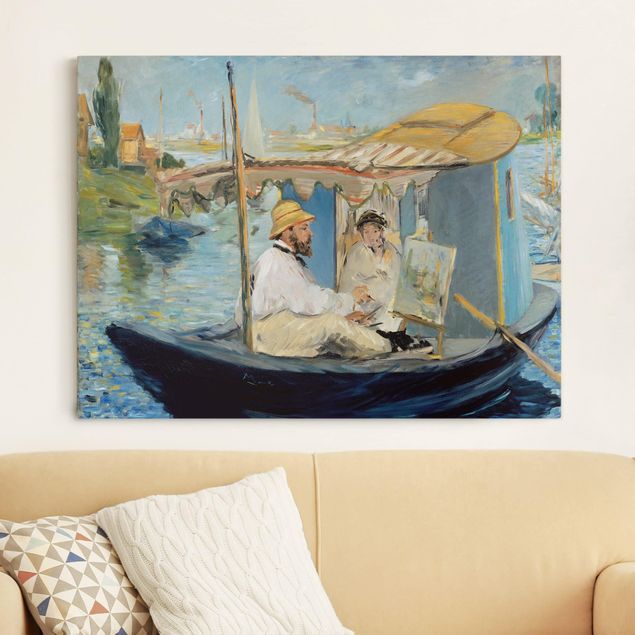 Kitchen Edouard Manet - Claude Monet Painting On His Studio Boat