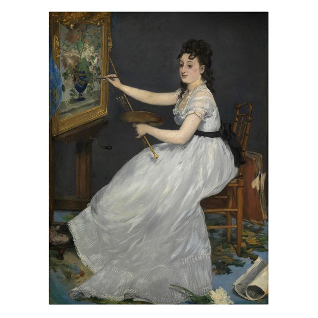 Canvas art prints Edouard Manet - Eva Gonzalès