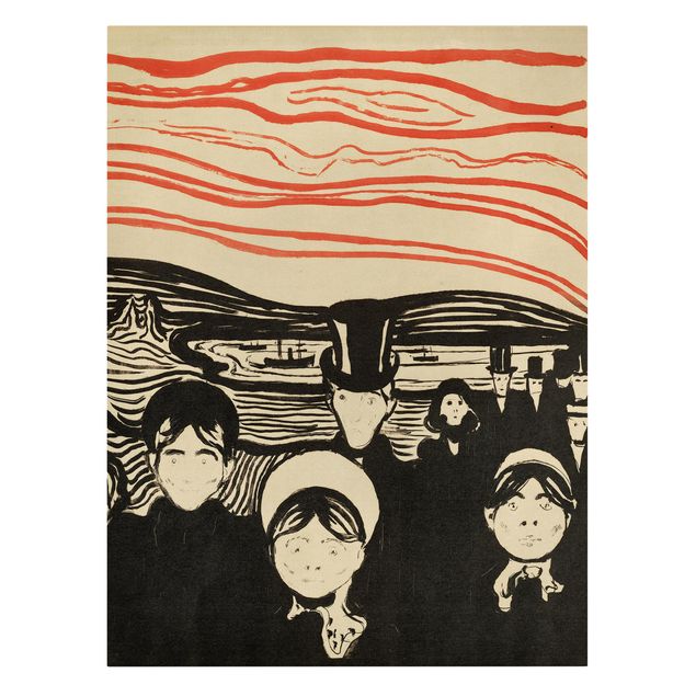 Canvas art Edvard Munch - Anxiety