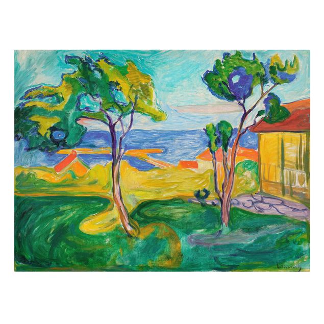 Landscape canvas prints Edvard Munch - The Garden In Åsgårdstrand