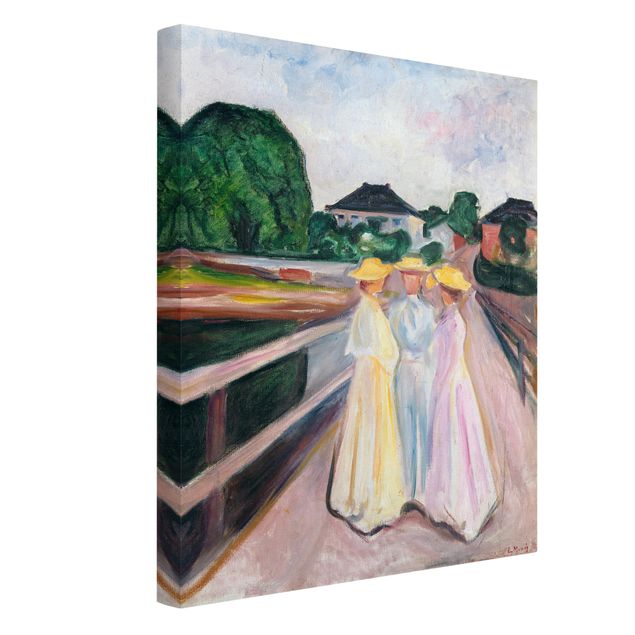 Art styles Edvard Munch - Three Girls on the Bridge