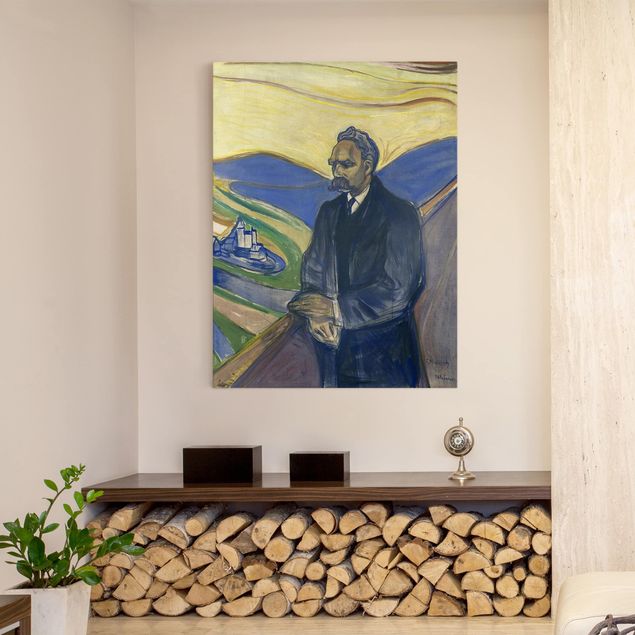 Expressionism Edvard Munch - Portrait of Friedrich Nietzsche