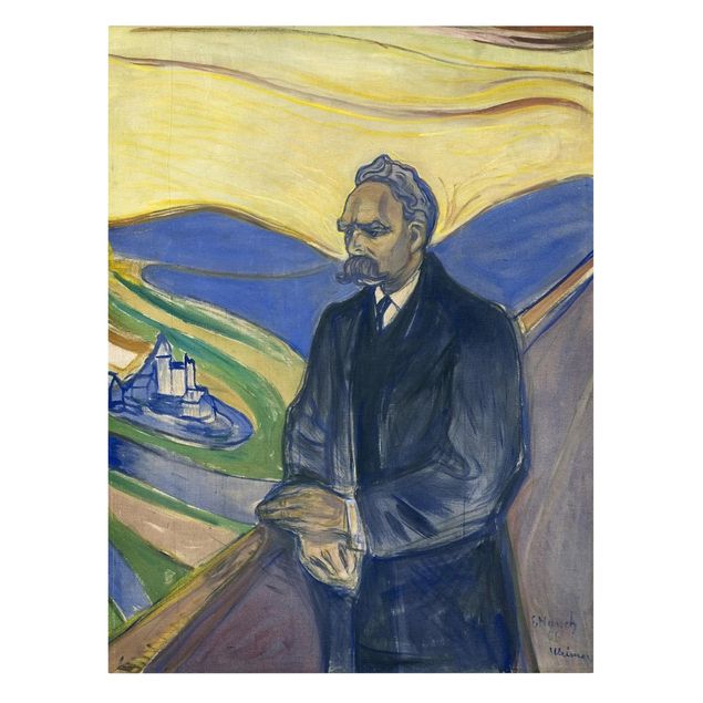 Art prints Edvard Munch - Portrait of Friedrich Nietzsche