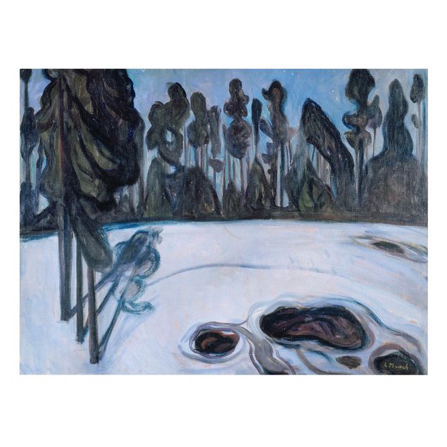 Prints landscape Edvard Munch - Starry Night