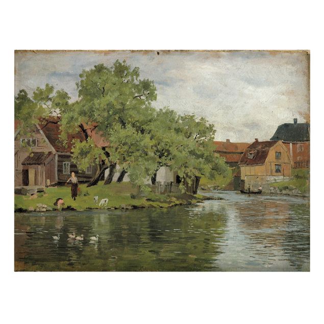 Landscape wall art Edvard Munch - Scene On River Akerselven