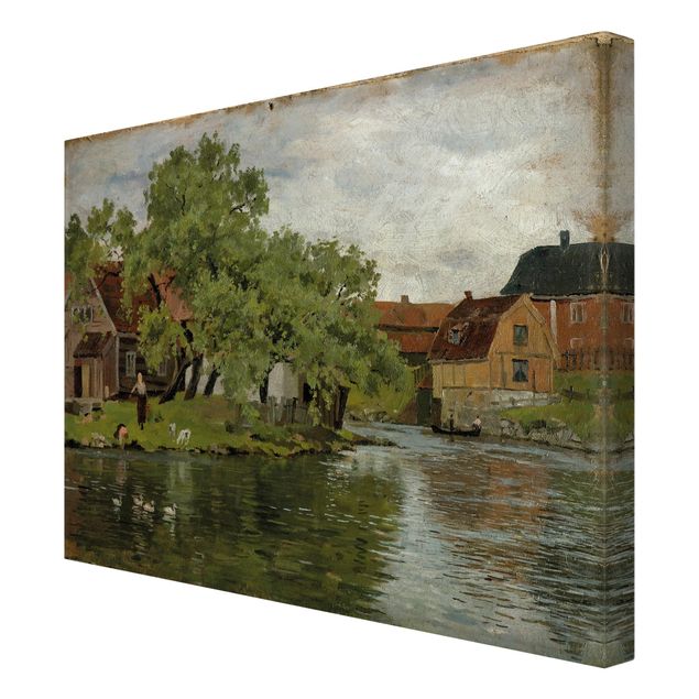 Canvas art Edvard Munch - Scene On River Akerselven