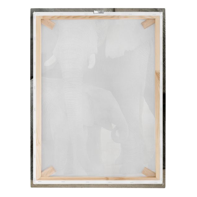 Grey prints Elephant Love