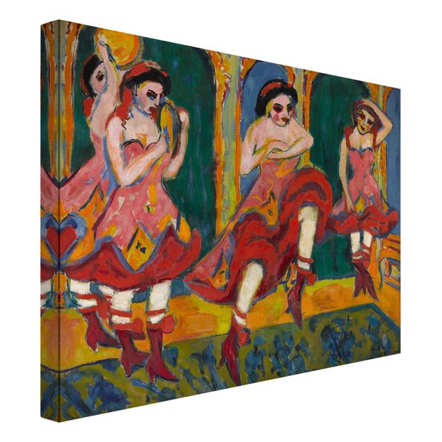 Canvas prints art print Ernst Ludwig Kirchner - Czardas Dancers